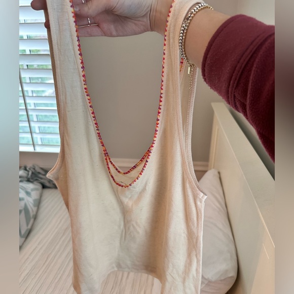 Free People Intimately Beige Tank Sz. S - Picture 4 of 5